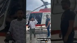 Helicopter ride start in Leh Ladakh 😎 #leh #travel #motivation #youtubeshorts #photography #video