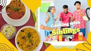 Cooking with siblings | first time cooking | Mutton Butter Black pepper Gravy