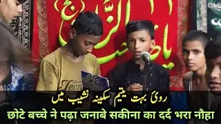 Royi Bahut Yateem Sakina Nasheb Mein | Janabe Sakina Purdard Noha | Azadari Kopaganj 2024 #noha