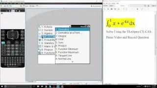 Calc 2:Integration by Parts-- tabular method (TI-nSpire CX CAS) ptA