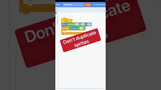 ❌ Don&rsquo;t duplicate sprites - try this! 🤫 Scratch tutorial