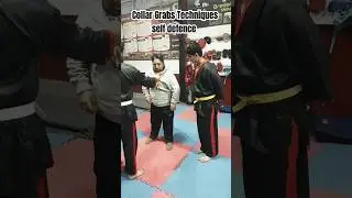 Collar Grabs Techniques self defence #selfdefense #martialarts #taekwondo #Grandmaster #shortvideo