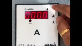 SECURE AMMETER CT RATIO SETTING | SECURE | FLAIR I100 | AMMETER SETTING | VCB | DIGITAL AMMETER