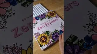ASMR sounds coloring #zendoodle #coloringbook #adultcoloring #flowers #asmrsounds