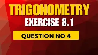 Trigonometry Exercise 8.1 Question 4 | If cot A = 8/15, Find sin A & sec A | Class 10 Maths ✏️ 