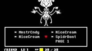Undertale Pacifist - What if you eat spider donuts in Muffet fight?