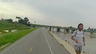 Los Angeles River bicycle path, Homeless 2024, 02, 24, 092941