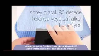 Lensun nano ekran koruma uygulama (Sıvı ile)