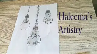 Creative Light Bulb Drawing | Easy Pencil  Sketch
