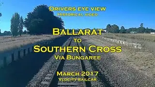 Drivers eye view, Ballarat to Southern Cross via Bungaree, Mar 2017