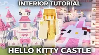 Inside Hello Kitty Castle: Full Minecraft Interior Building Tutorial