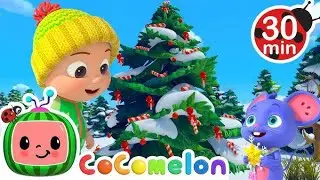 Wheels on the Christmas Bus Song ❄️🎄| cocomelon Nursery Rhymes & kids songs 