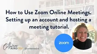 How to Use Zoom Online Meetings - Setting up an account and hosting a meeting tutorial.
