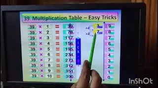 Fun and Easy Ways to Write the 39 Multiplication Table!