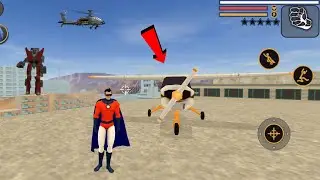 Vegas Crime Simulator (Red Superhero Fly Naxeex Airplane) Airplane Glitch Hero - Android Gameplay HD