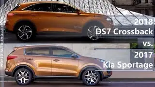 2018 DS7 Crossback vs 2017 Kia Sportage (technical comparison)