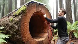 Jungle Mein Luxury Ghar 😱 #bushcraft #woodworking #junglelif 