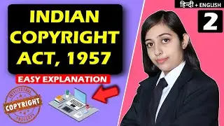 Indian Copyright Act 1957 I Intellectual Property Rights (IPR) Hindi I Law Planet