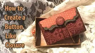 How to Add a Closure to Mini Junk Journal Matchbox Book