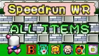 Bomberman Party Edition - All Items Speedrun (46:26.18) [WR]