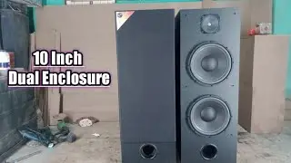 How to make 10 inch dual speaker box | 10 inch speaker box | 10 inch dual enclosure