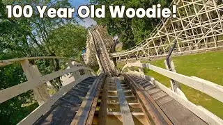 Thunderhawk Front Row POV Dorney Park | Century Old Wooden Roller Coaster