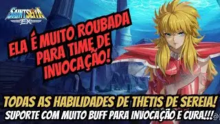 ⭐THETIS DE SEREIA CAPITÃ DO TIME DE INVOCAÇÃO! MUITO BUFF E CURA EM SAINT SEIYA EX!!!⭐