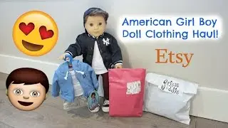 American Girl Logan BOY Doll Clothing HAUL Opening 👦🏻