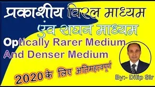 Optically rarer medium and denser medium