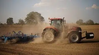 Case IH Puma 230 CVX z agregatem Farmet Kompaktomat K800 (oryginalny dźwięk maszyny)