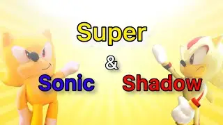 Super Sonic & Super Shadow! 💛🤍✨ - SupeRiderSonic26