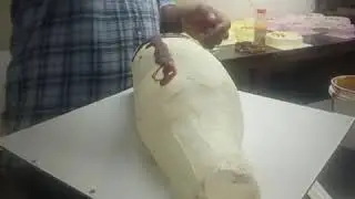 Beer bottle shape cake tutorial