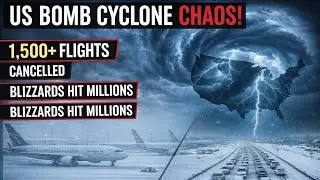 US Bomb Cyclone Chaos: 1,500+ Flights Canceled, Blizzards Hit Millions
