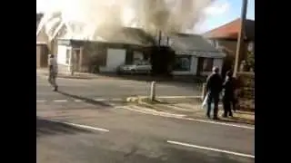 parkfield garage on bowerham after suspected explosion
