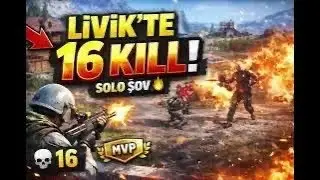 1vs4 LIVIK’TE 16 KİLL! | SOLO ŞOV 🔥 PUBG MOBILE