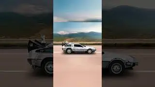 Back To Future Car 2D Animation Clip - HD Car Videography Edit 2024 #caranimation #backtofuture