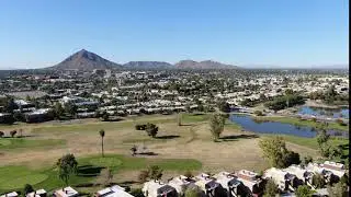 Serene Indian Bend Wash Drone Flyover (Greenbelt)