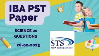 IBA PST Paper | Part- V ( 20 Science Questions ) | Evening | 26-02-2023