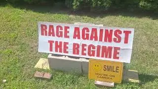 Expletive-filled anti-Trump signs cause a stir near Killingly, CT intermediate school