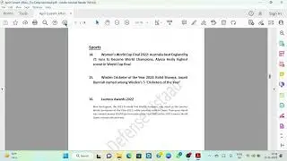 Target CDS/NDA 1 2023 Current Affairs|April 2022