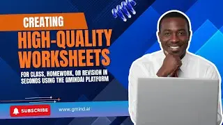 Creating High-Quality Worksheets for Class, Homework, or Revision in Seconds using the #GMINDAI