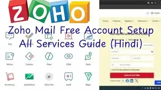Zoho E-Mail Free Account Setup | All Services Guide (Hindi)