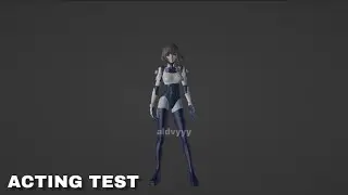 Female Acting Test | Head Turn | Full Body | 3D Animation