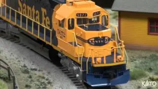 Product Preview - Kato USA HO EMD SD40-2 Mid Santa Fe w/ Operating Ditch Lights