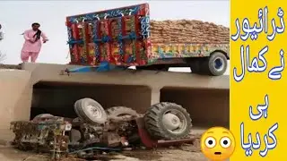 Tracter accident unloading/tracter unloading