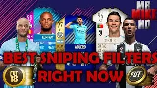 FIFA18| BEST SNIPING FILTERS RIGHT NOW! MAKE 50k+AN HOUR! EASIEST WAY TO MAKE COINS