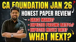 Подготовка к экзамену CA Foundation, январь 2026 г. | Честный анализ работы 😱 | Дополнительные ба...