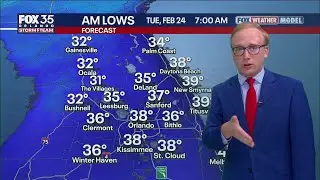 Orlando Weather Forecast: Near 90 then 30s crash in for temps