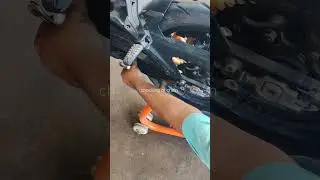 ktm duke 390 chain adjust kaise kare #viral #automobile #ktmduke390modified  #rider #shorts