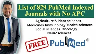 Fast and free Web of Science and PubMed indexed journals without publication fee